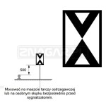 Wskaźnik W1 750x1100 mm odblaskowy
