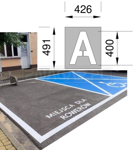 Szablon malarski - LITERA A