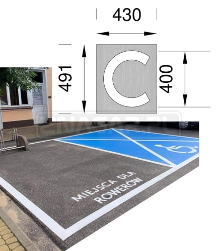 Szablon malarski - LITERA C