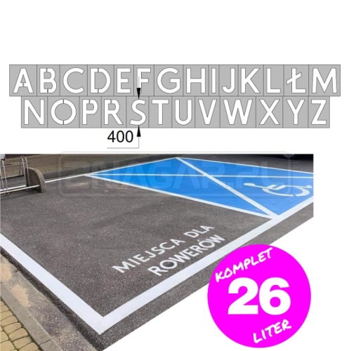 Szablon malarski - ALFABET A-Z