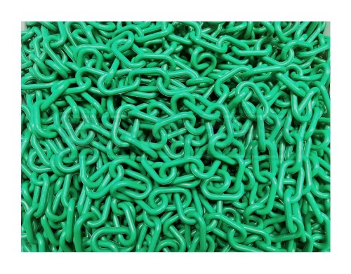 Łańcuch plastikowy zielony 6 mm - 1mb 