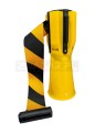 Nakładka na pachołek z taśmą żółto-czarną 3m #1