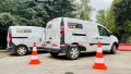 Zapora teleskopowa biało-czerwona do pachołków drogowych #2