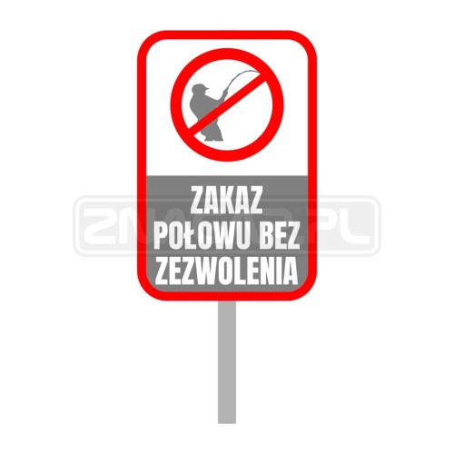 Tabliczka trawnikowa ZAKAZ POŁOWU