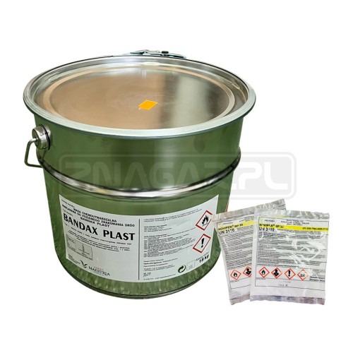 Masa Chemoutwardzalna do Poziomego Oznakowania Dróg - Bandax Plast - Biała 18kg