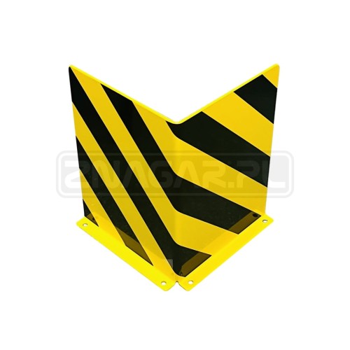 Odbojnica narożna z blachy niska gr.3 mm, 30 cm