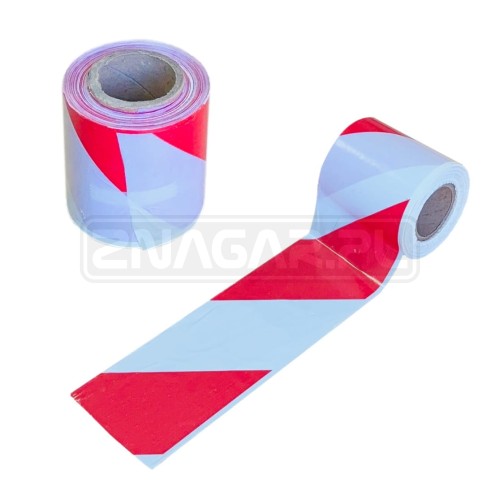 Taśma wygrodzeniowa biało-czerwona 75 mm/100 mb