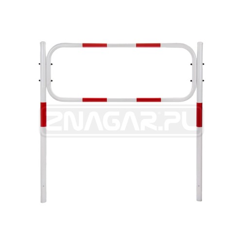 Bariera U-12a typ Olsztyński - 1600mm, biało-czerwona