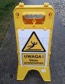 Potykacz ostrzegawczy z 1 tabliczką #1