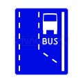 Znak D-11 Początek pasa ruchu dla autobusów - 400x500 mm, I gen. #1