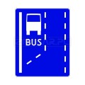 Znak D-11 Początek pasa ruchu dla autobusów - 400x500 mm, I gen. #2