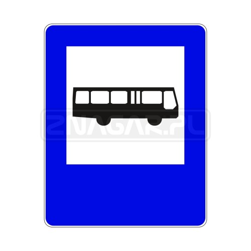 Znak D-15 Przystanek autobusowy  - 400x500 mm, I gen.