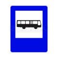 Znak D-15 Przystanek autobusowy  - 400x500 mm, II gen. #1
