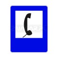 Znak D-24 Telefon - 400x500 mm, II gen. #1