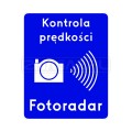 Znak D-51 Kontrola prędkości - 400x500 mm, II gen. #1