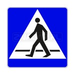 Znak D-6 Przejście dla pieszych - 600x600 mm, II gen.