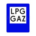 Znak D-23a Stacja paliwowa z gazem - 600x750 mm, II gen. #1