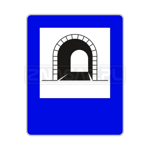 Znak D-37 Tunel - 600x750 mm, II gen.