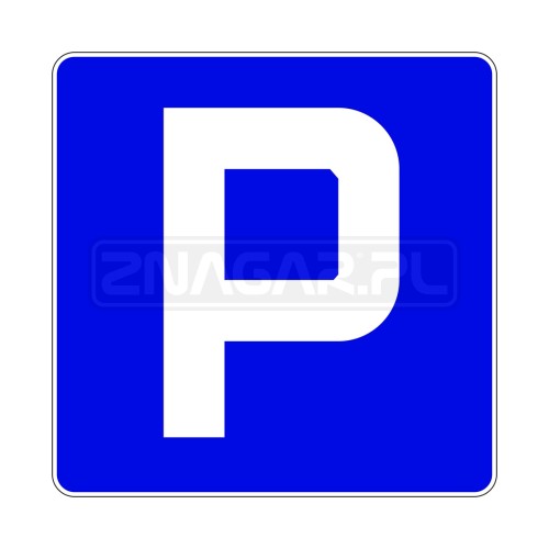 Znak D-18 Parking - 900x900 mm, II gen.