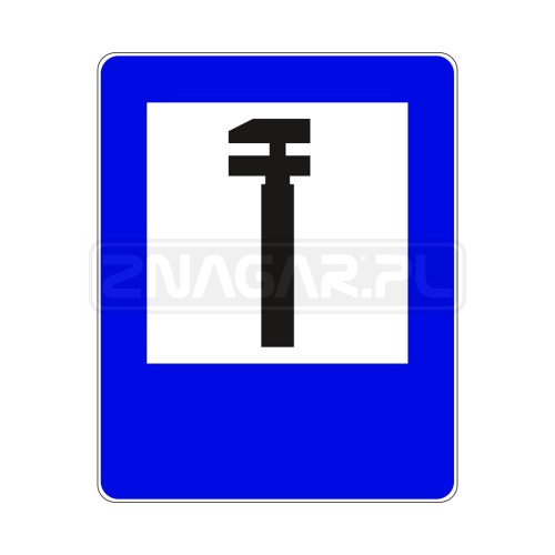 Znak D-26 Stacja obsługi technicznej - 900x1125 mm, I gen.