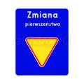 Znak D-48 Zmiana pierwszeństwa - 900x1125 mm, II gen. #2