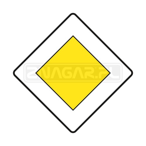 Znak D-1 Droga z pierwszeństwem - 1200x1200 mm, II gen.