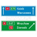 Znaki E2 - tablice drogowskazowe, I gen. #4