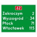 Znaki E-14 - tablica szlaku drogowego, I gen. #2