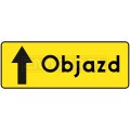 Tablica  prowadząca F-9 - Objazd prosto 1200x440 mm II gen.  #1