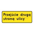 Tablica F-9 - Przejście drugą stroną ulicy 600x300mm I gen.  #1