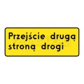 Tablica F-9 - Przejście drugą stroną ulicy 600x300mm I gen.  #2