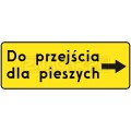 Tablica F-9 - Przejście drugą stroną ulicy 600x300mm I gen.  #3