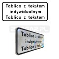 Tabliczka z tekstem do znaku - 600x250 mm II gen. #1