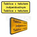 Tabliczka z tekstem do znaku - 600x250 mm II gen. #2