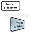 Tabliczka z tekstem do znaku - 400x200 mm I gen. #1