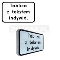Tabliczka z tekstem do znaku - 400x250 mm II gen. #1