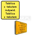 Tabliczka z tekstem do znaku - 400x400 mm II gen. #2