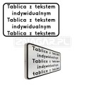 Tabliczka z tekstem do znaku - 600x360 mm II gen. #1
