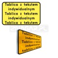 Tabliczka z tekstem do znaku - 600x360 mm II gen. #2