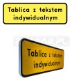 Tabliczka z tekstem do znaku - 600x200 mm II gen. #2