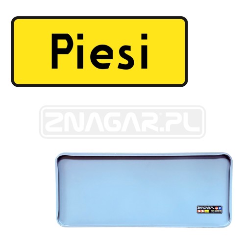 T-3 - tabliczka do znaku, Piesi , II gen.