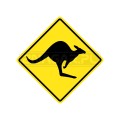 Znak Uwaga Kangury #1