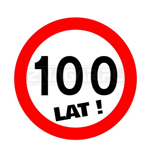 Znak URODZINOWY - 100 lat
