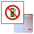 Tablica "Zakaz Ładowania Samochodów Elektrycznych" - 600x600 mm #1