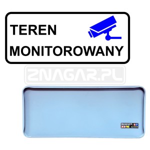 Tabliczka "Teren Monitorowany" - 600x250 mm 