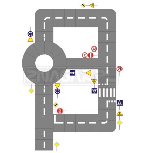 Miasteczko rowerowe 10,5x16 - projekt A