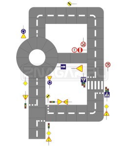 Miasteczko rowerowe 10,5x16 - projekt B