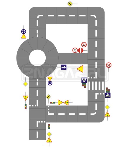 Miasteczko rowerowe 10,5x16 - projekt B