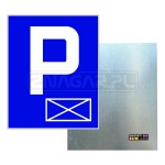 Znak D-18a "Parking Miejsce Zastrzeżone" - 400x500 mm, blacha płaska 