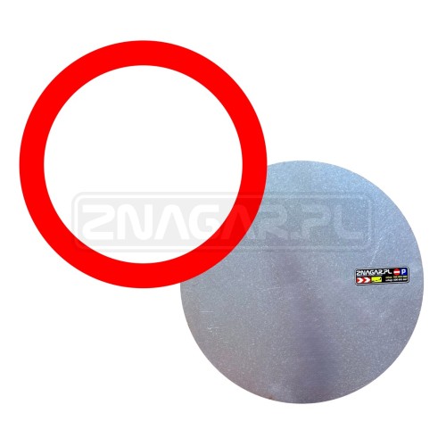 Znak B-1 "Zakaz Ruchu" - 400 mm, blacha płaska